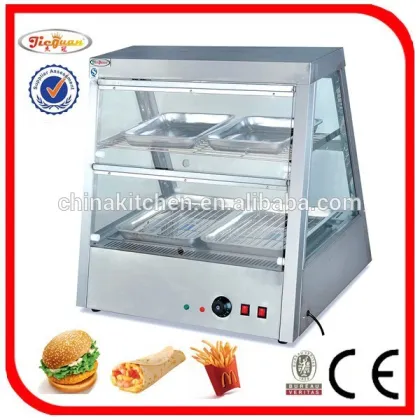 food warmer showcase /KFC stainless steel electric food warmer showcase