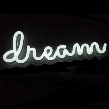 WHITE LIGHT LED NEON LETTERS