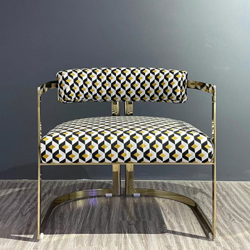 Gold stainless armchairs