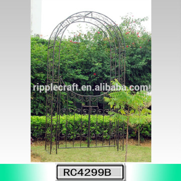 Best Selling Decoration Western Metal Garden Arch with Gate & Wedding Arch