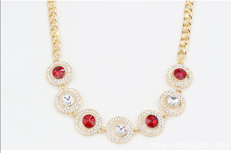 red crystal necklace 