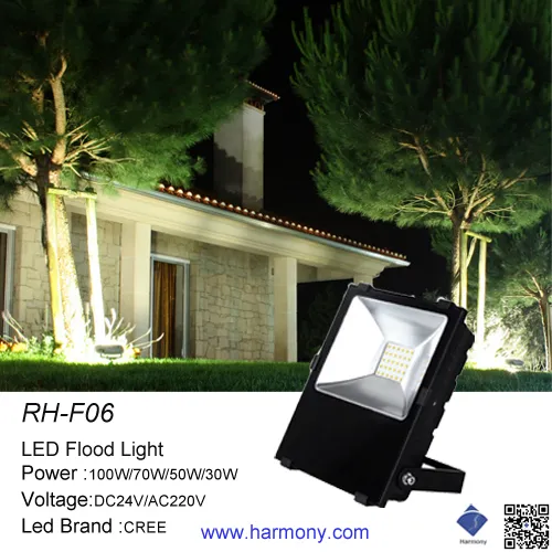 High Power Outdoor 50W Rgbaw China LED Flood Lighting