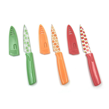 Juego de pelado estampado 3 piezas con protecciones de cuchillas.