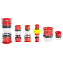 fiber optic duct connector HDPE transparent straight coupler microduct connector Supplier