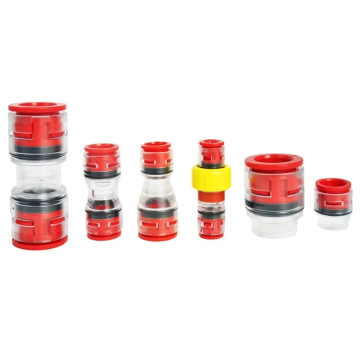 HDPE transparent straight coupler microduct connector