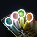 Tragbarer Mini-USB-Lüfter mit wiederaufladbarem Nachtlicht