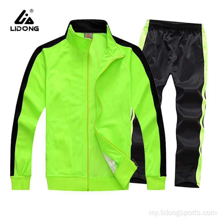 ပူပြင်းတဲ့ polyester လေ့ကျင့်ရေး &amp; jogging စိတ်ကြိုက် tracksuit