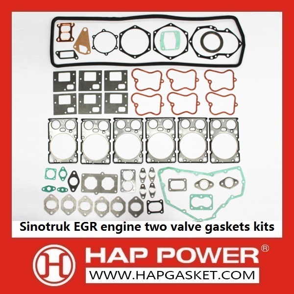 HAP-HD-0016 Sinotruk EGR engine two valve gaskets kits