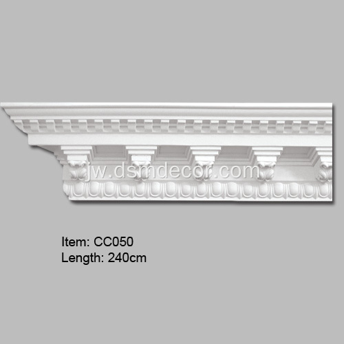 Polyurethane Dekorasi Dentil Crown Mouldings