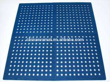 EVA Foam Interlocking Floor Mats with Blue Hole