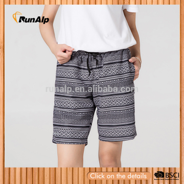 Women's beach short with flower pattern