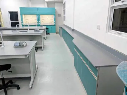 Creative Wood Working Bench for Chemical Labs - Floor Mounted Structure