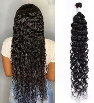 Woman's romance Water Wave Indian Human Hair Bundles Grade 8A Raw Indian Hair Unprocessed Virgin Weaves Bundles