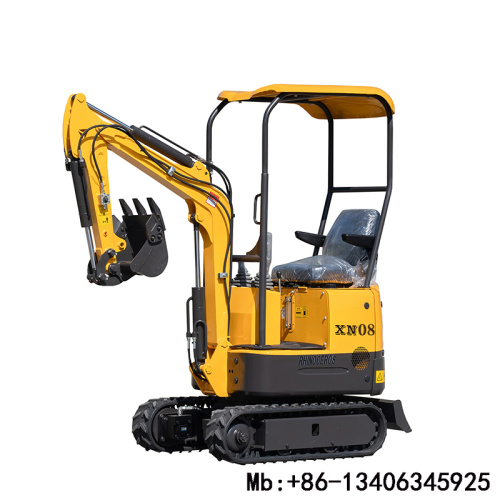 Micro escavadeira 0.8ton 1ton 1.2ton com balde