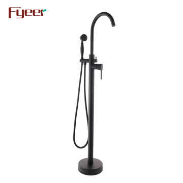 Fyeer Black Free Standing Shower Faucet