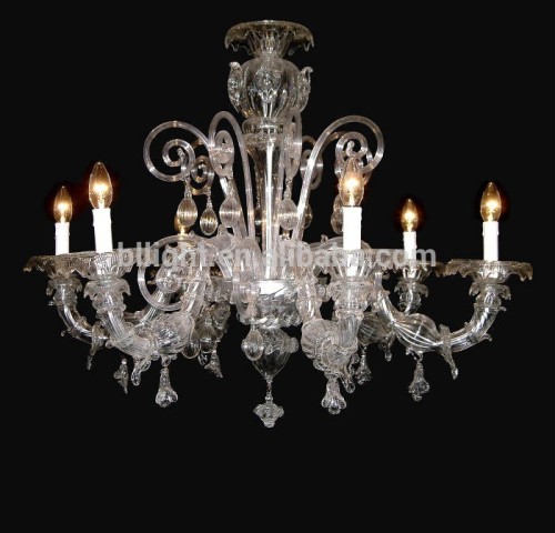 Italy style murano crystal chandelier in chrome
