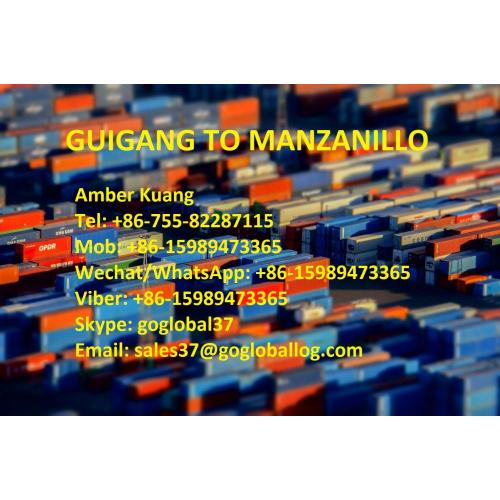 Guangxi Guigang Sea Freight to Mexico Manzanillo