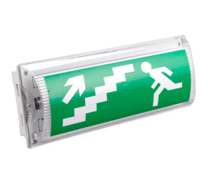Safety evacuation indicator lights for stairs