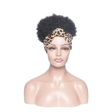 Aishili wholesale non slip wig Leopard headband Afro deep headband wigs for black women