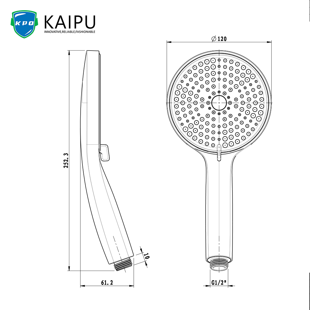 Handheld Shower Drawing Jpg