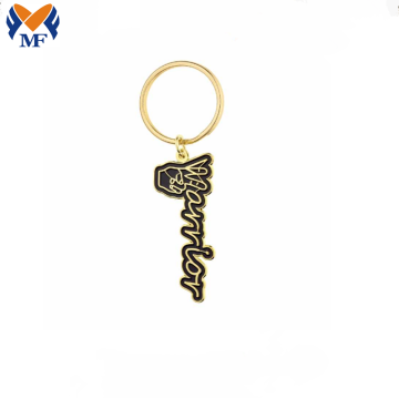 Metal Custom Gold Letter Keyring