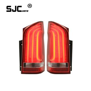 SJC Δυναμικά πίσω φώτα για τη Mercedes Benz Vito W447 2016-2023 Πλήρης LED Tailling Assembly High-End Σήμα Φρμάτινα Σήματος