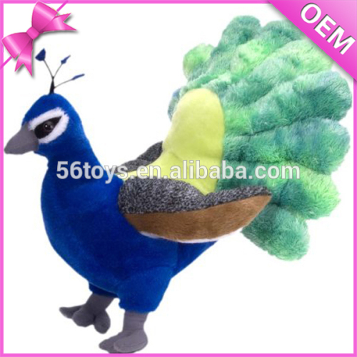 Cute Plush Peacock Toy/Plush Lovely Blue Peacock/Soft Stuffed Animal Toy Customized Peacock 20cm High