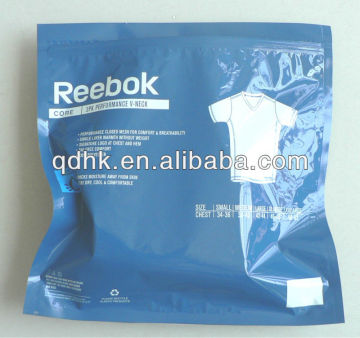 underwear plastic bag with zipper