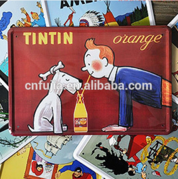 Vintage metal tin sign wholesale vintage metal sign factory price