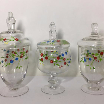 Candy Jar Apothecary Stem glass candy jar