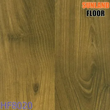 Teak HDF wood laminate flooring 2 strips HF8020