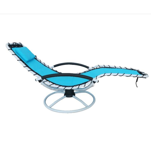 Элегантный шезлонг-качалка для отдыха на свежем воздухе