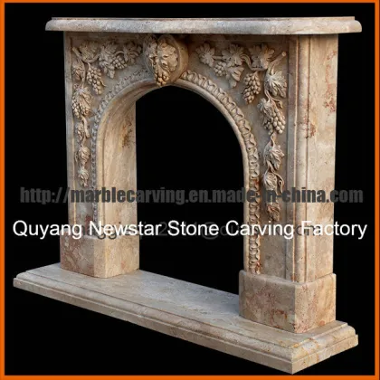 Marble Fireplace Surround Statues Fireplace Mantel Double Fireplace