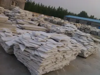 Garden or landscape white paving stones