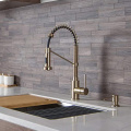 Top Touch Champagne Gold Kitchen Pull Out taps