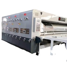 2 colour flexo printing slotting die cutting machine