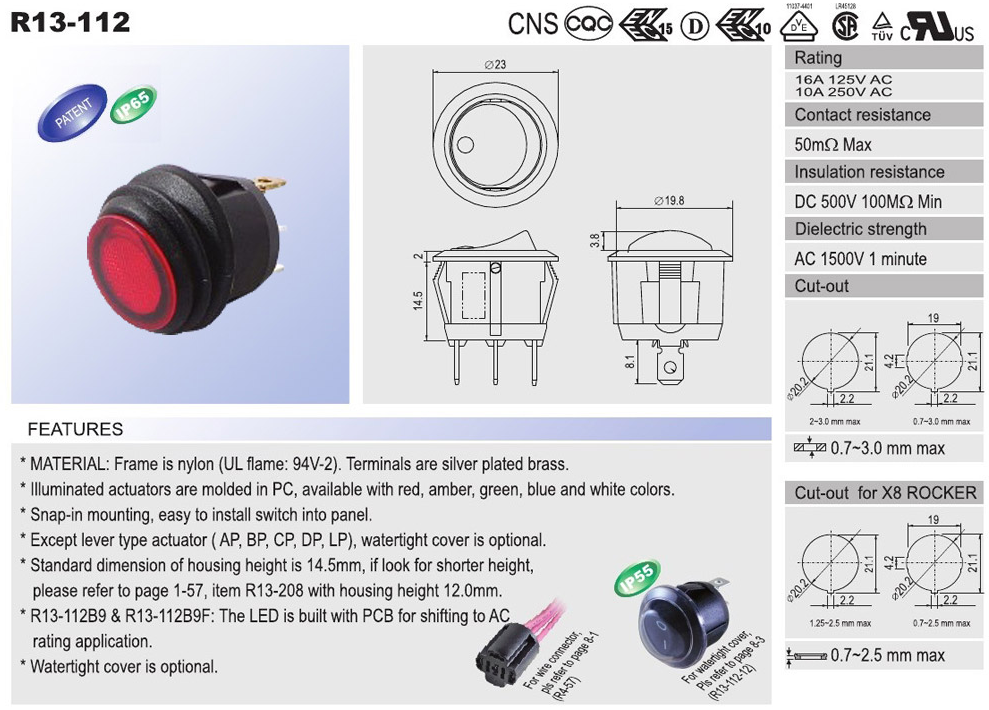 16a Rocker Switch Guard Ip65 16a Rocker Switch พร้อม Neon คุณภาพสูง Ip65 16a Rocker Switch ...