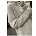 Loose casual all-wool knitwear for women