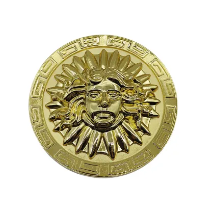 Alloy Medusa Face Statue Decorative Buckle for Sofa Decoration