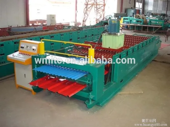 Steel tile forming machine