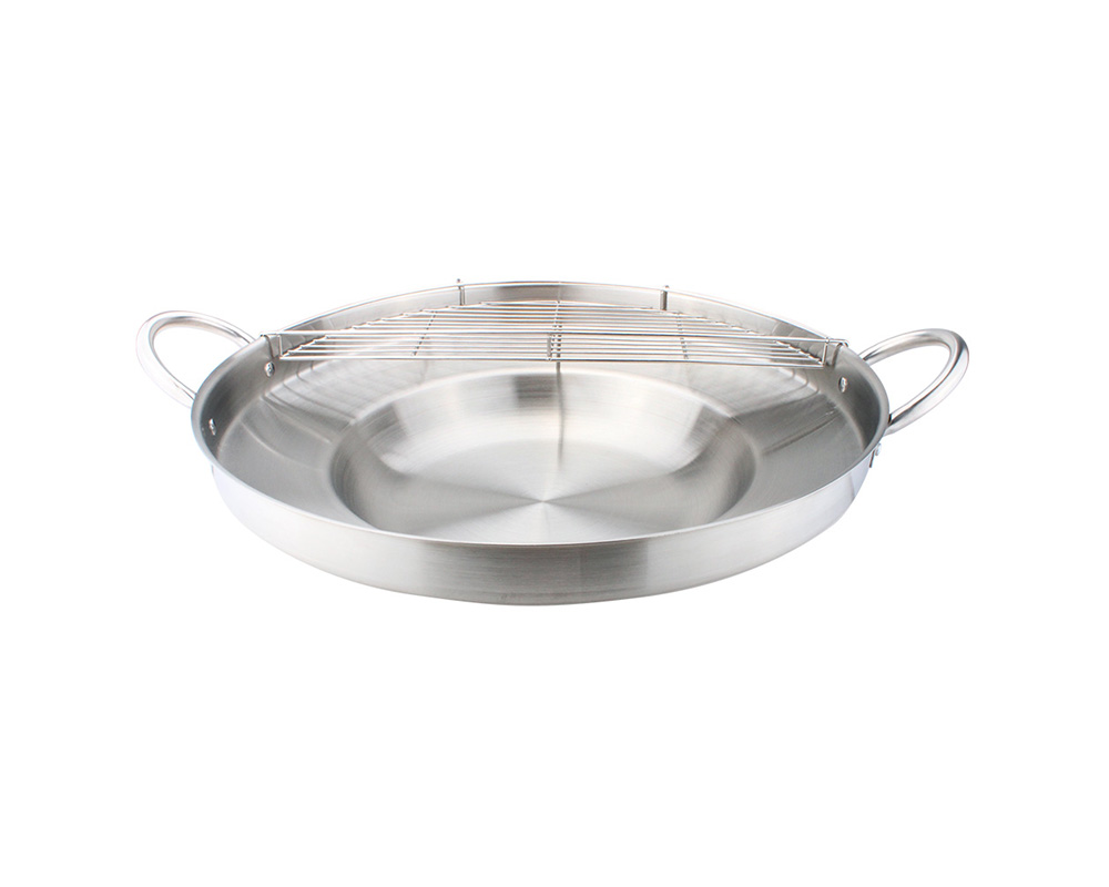 Cazo Grande Para Carnitas Grande 17x11 pulgadas Acero Inoxidable Acero  Inoxidable Wok Comal Fry