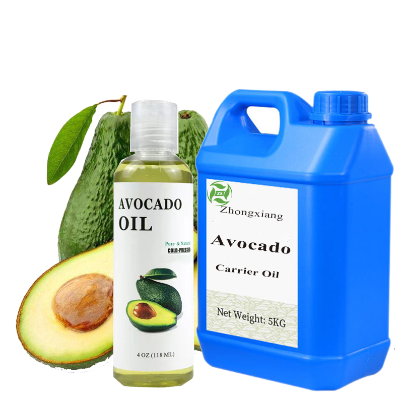 Forneça rótulo de abacate a granel a granel prensado com alimentos de abacate puro para cabelos