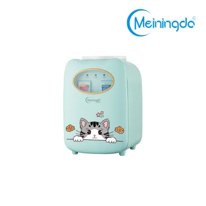 Blue cat sticker water dispenser