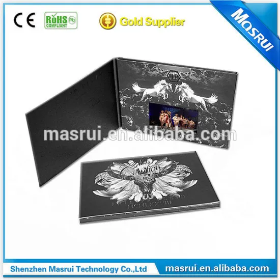 4.3inch Sex video brochure with high quality