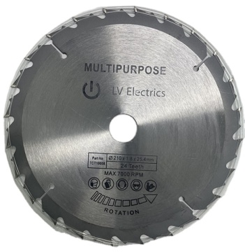 8-1/4 Inch 210mm 24T T.C.T Circular Saw Blade for Wood Cutting