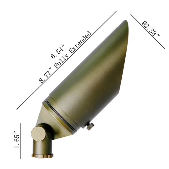 Die-casted Brass Spot Light Fixture For Outdoor Landscape