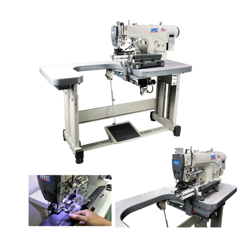 ด้านล่าง Hemming Machine ยีนส์อุตสาหกรรมเย็บผ้า