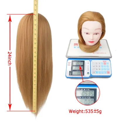 Synthetic Mannequin Training Head  For Hairdresser Hair Cut Training Head