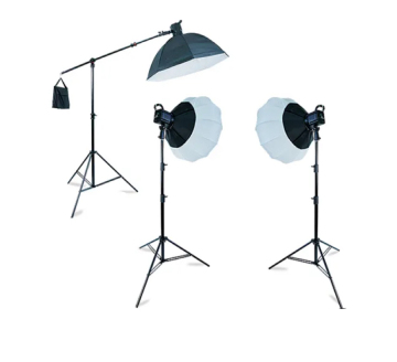 Professional 100W Photography and Video Lighting Kit with Softbox and Stand