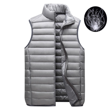 Sleeveless Stand Collar Duck Down Jacket